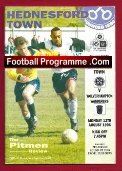 Hednesford Town v Wolves 1996 – Pre Season Friendly