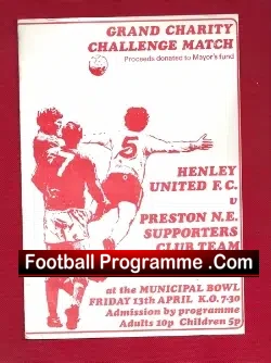Henley United v Preston North End Supporters 1970s Match