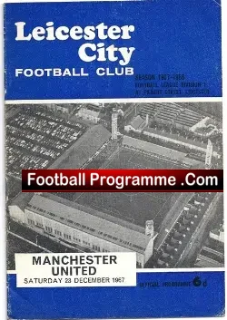 Leicester City v Manchester United 1967 - football programme