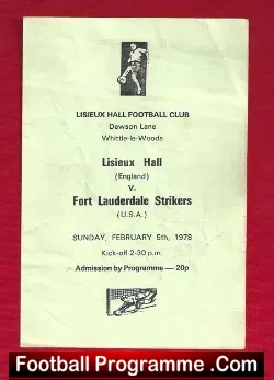 Lisieux Hall v Fort Lauderdale Strikers 1978 – Gordon Banks