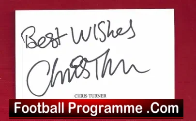 Manchester United Chris Turner Signed Autograph 1985 - football programme