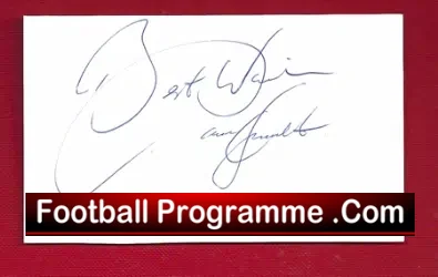 Manchester United Paul McGrath Autograph 1985 - football programme