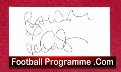 Manchester United Terry Gibson Autograph 1986 - football programme