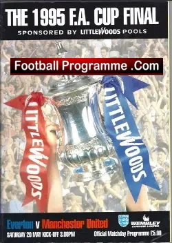 Manchester United v Everton 1994 - FA Cup Final - football programme