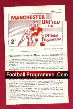 Manchester United v Great Britain Olympic XI 1964 – Old Trafford