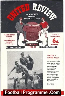 Manchester United v Nottingham Forest 1962