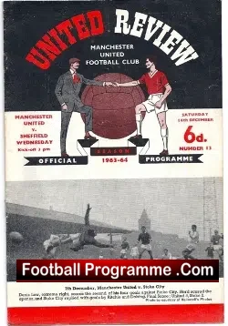 Manchester United v Sheffield Wednesday 1963 - football programme