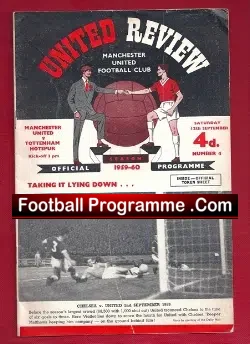 Manchester United v Tottenham 1959 – Plus Token Sheet