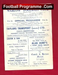 Marlow v Huntley And Palmers 1958 – Benevolent Cup