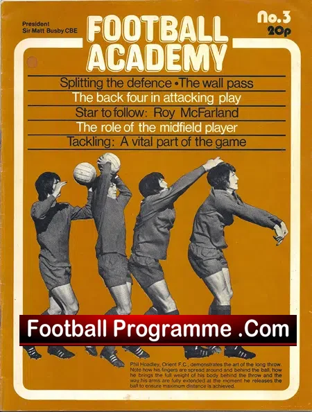 Matt Busby Football Academy Magazines X 3 – 1972