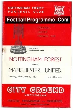 Nottingham Forest v Manchester United 1967 –  Record Crowd
