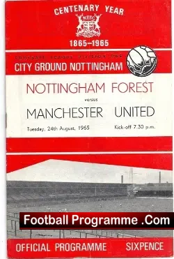 Nottingham Forest v Manchester United 1965 – Centenary year