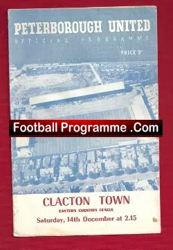Peterborough United v Clacton Town 1957