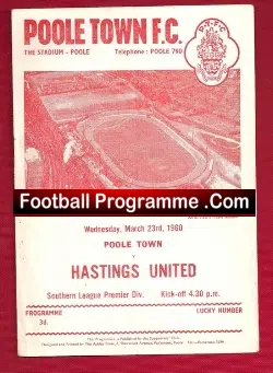 Poole Town v Hastings 1960 – Southern League Match