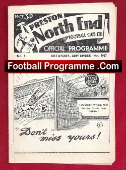 Preston North End v Tottenham 1957
