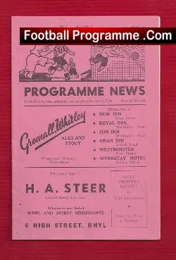 Rhyl v Connahs Quay Nomads 1958