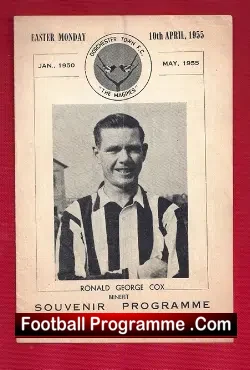 Ronald Cox Testimonial Benefit Match Dorchester Town 1955