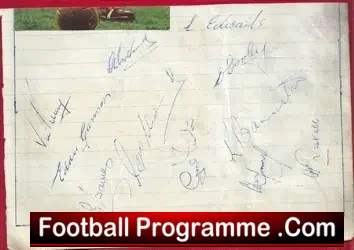 Sheffield Wednesday Multi Signed Sheet - 1951 - 52 -Div 2 Champs - football programme