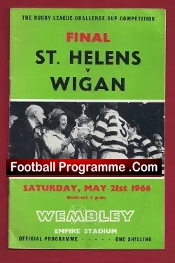 St Helens Rugby v Wigan 1966 – Rugby Challenge Cup Final