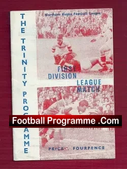 Wakefield Trinity Rugby v Workington Town 1963