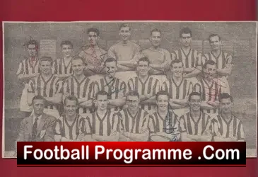 West Bromwich Albion Multi Autographed Team Picture 1950's - football memorabilia
