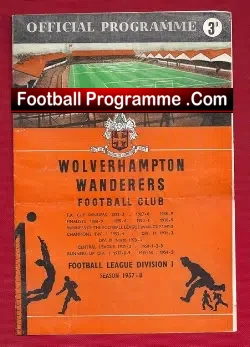 Wolves Wolverhampton v Newcastle United 1957
