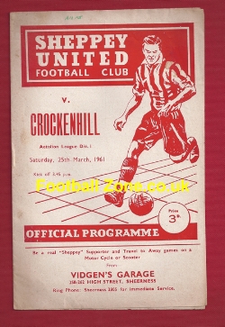 Sheppey United v Cockenhill 1961