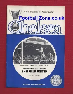 Chelsea v Sheffield United 1972