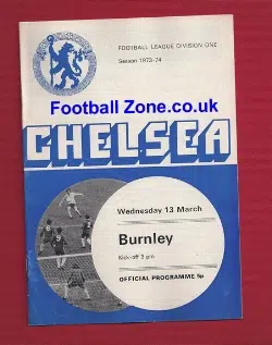 Chelsea v Burnley 1974