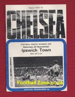 Chelsea v Ipswich Town 1972