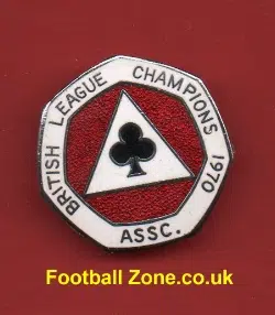 Belle Vue Aces Speedway Badge 1970 League Champions
