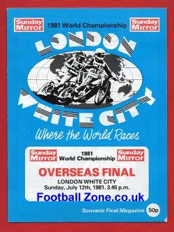 Overseas Speedway Final 1983 - White City - London