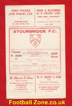 Stourbridge v Brierley Hill Alliance 1964