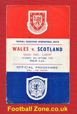 Wales v Scotland 1958 – Denis Law International Debut + 1st Goal