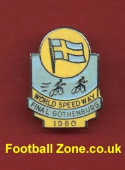 World Speedway Final 1980 Speedway Badge Gothenburg