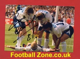 Paul Gascoigne Autograph Picture - Dentist's Chair England