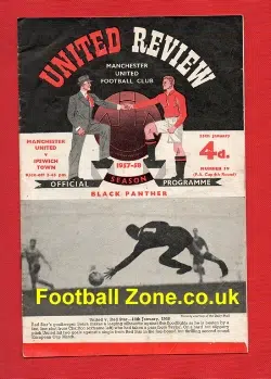 Manchester United v Ipswich Town 1958 - Last Game OT Busby Babes