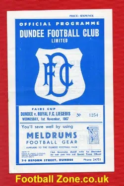 Dundee v Royal Liegeois 1967 - Fairs Cup