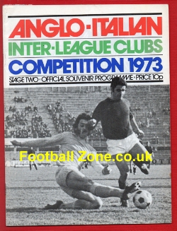 Anglo Italian Tournament 1973 Manchester United + Palace + Bari