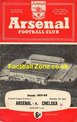 Arsenal v Chelsea 1960