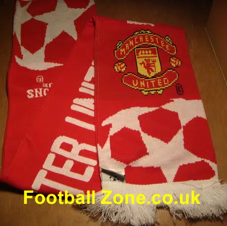 Manchester United Old Football Scarf - 2 - Road To Moscow 2008