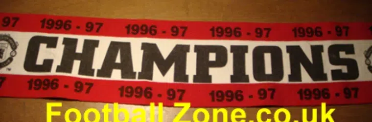 Manchester United Old Football Scarf - 6 - Champions 1996/97