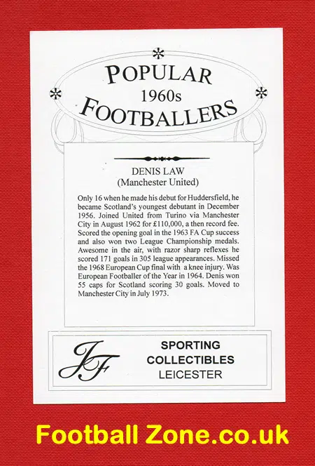 Manchester United Denis Law - Signed Picture Autographed