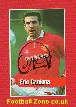 Manchester United Eric Cantona Signed Magazine Picture