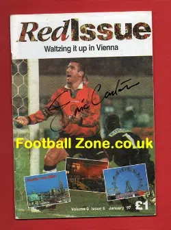 Manchester United Eric Cantona Signed Red Issue Magazine 1996