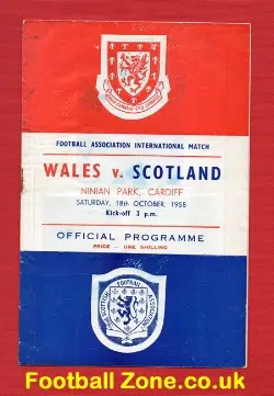 Wales v Scotland 1958 – Denis Law International Debut + 1st Goal
