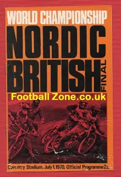 Norway Speedway Programme 1970 Nordic Final