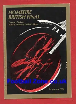Homefire British Speedway Final 1988