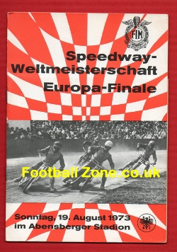 Germany European Speedway Final Programme 1973