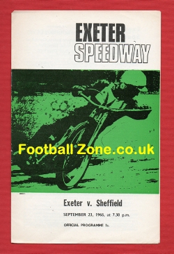 Exeter Speedway v Sheffield 1968